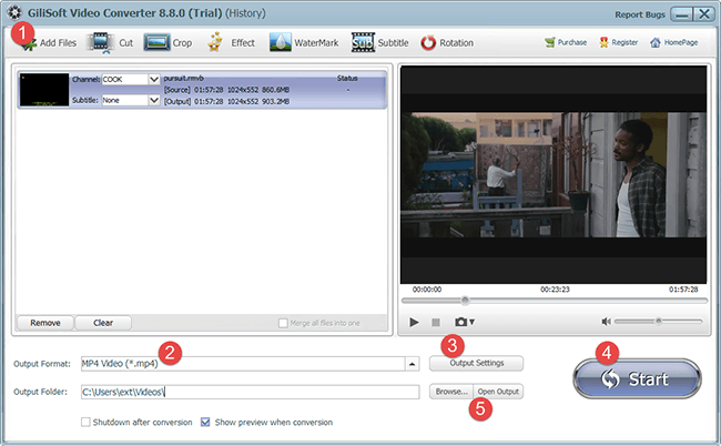 Gilisoft Video Compressor скриншот 2