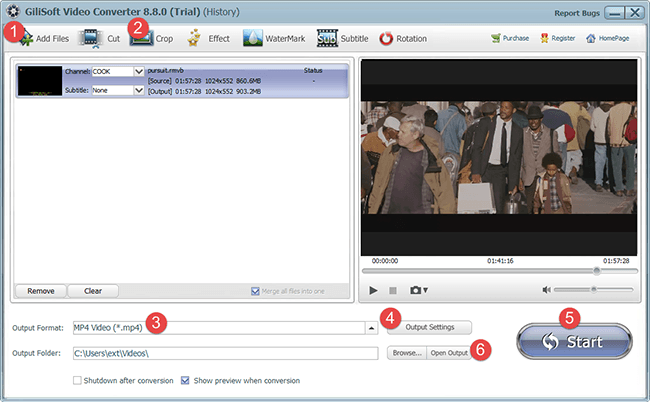Gilisoft Video Compressor скриншот 5
