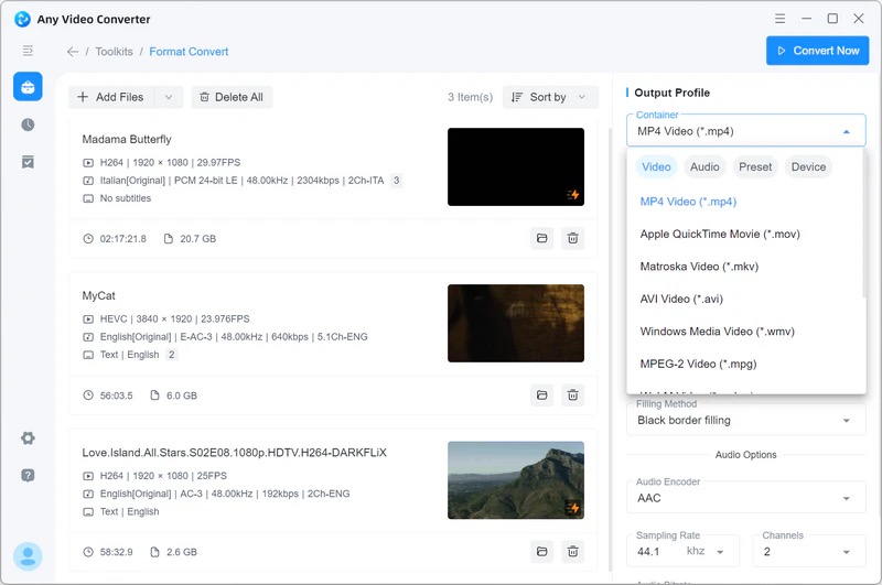 Any Video Converter скриншот 3