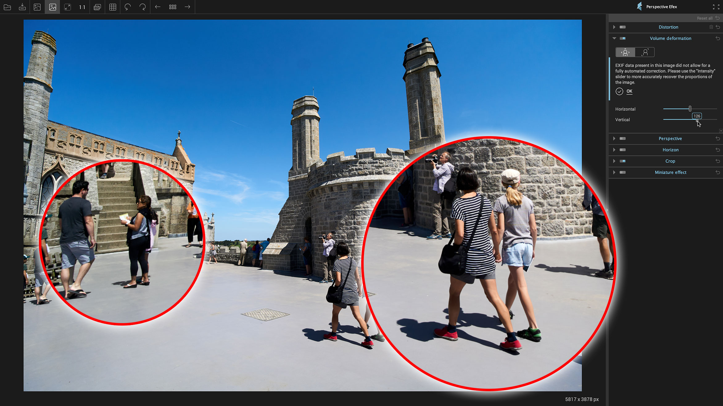 Nik Perspective Efex: подробное руководство по исправлению перспективы, деформации объёма и геометрии фото скриншот 2