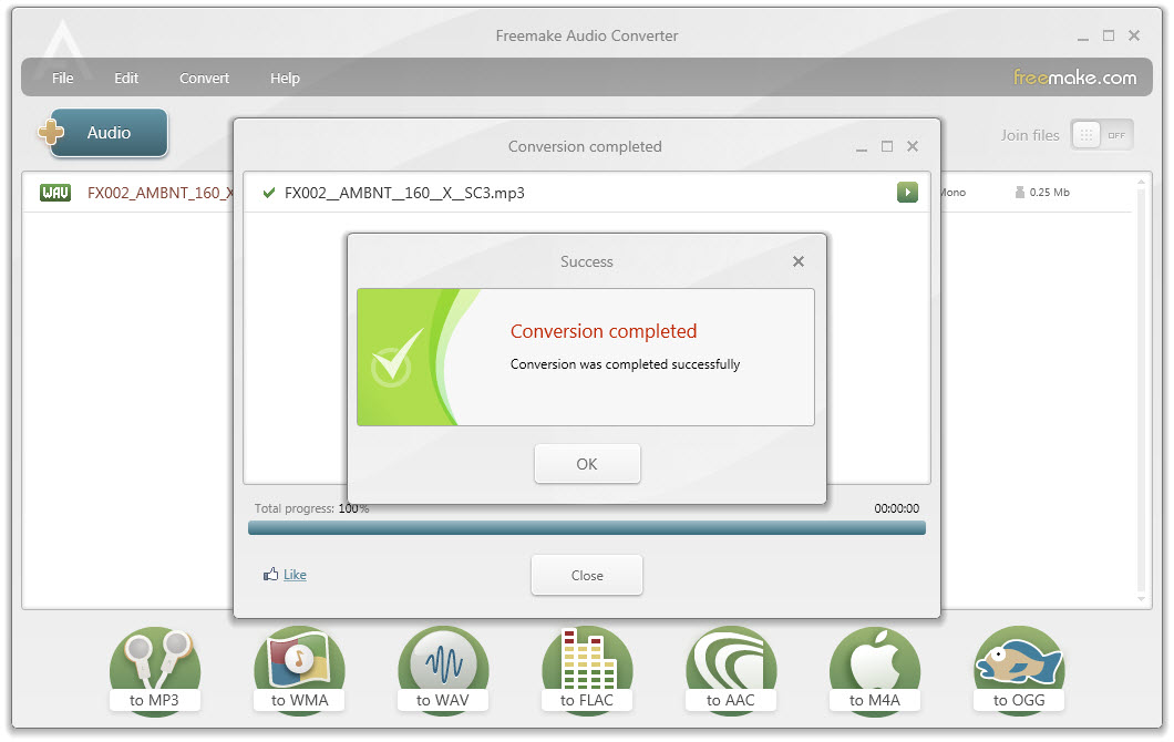 Freemake Audio Converter скриншот 4