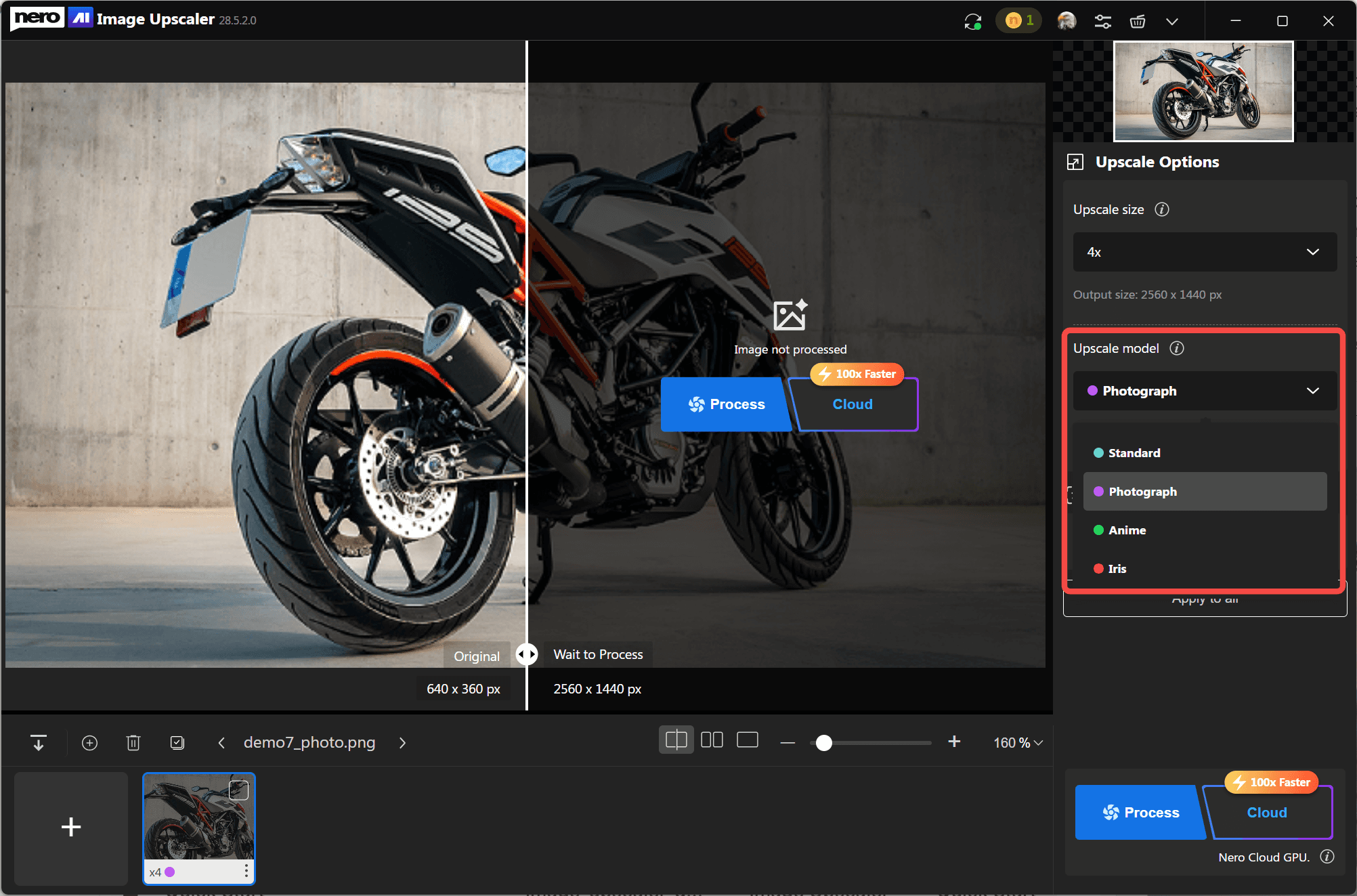 Nero AI Image Upscaler скриншот 4