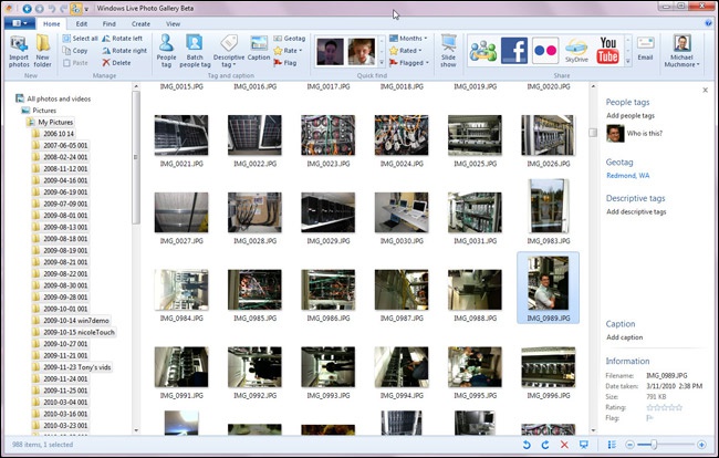 Windows Live Photo Gallery: полный обзор фотоорганайзера Microsoft, интерфейса и возможностей скриншот 4