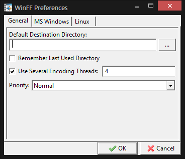 WinFF скриншот 9