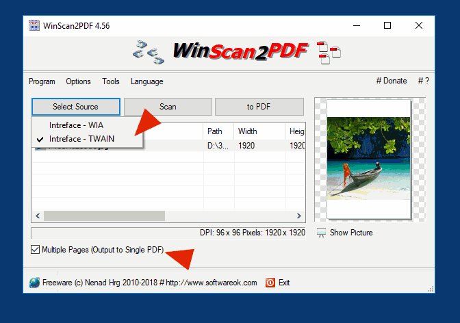 WinScan2PDF скриншот 3