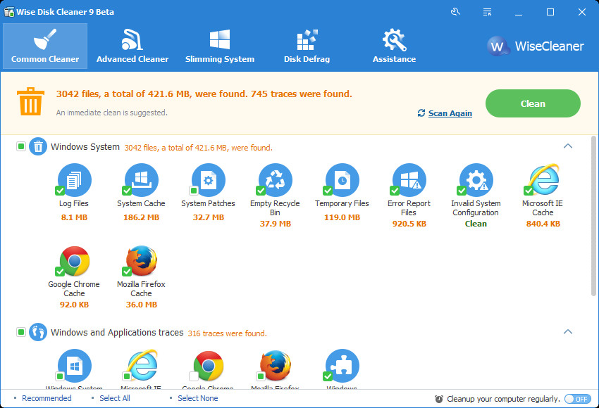 Wise Disk Cleaner скриншот 3