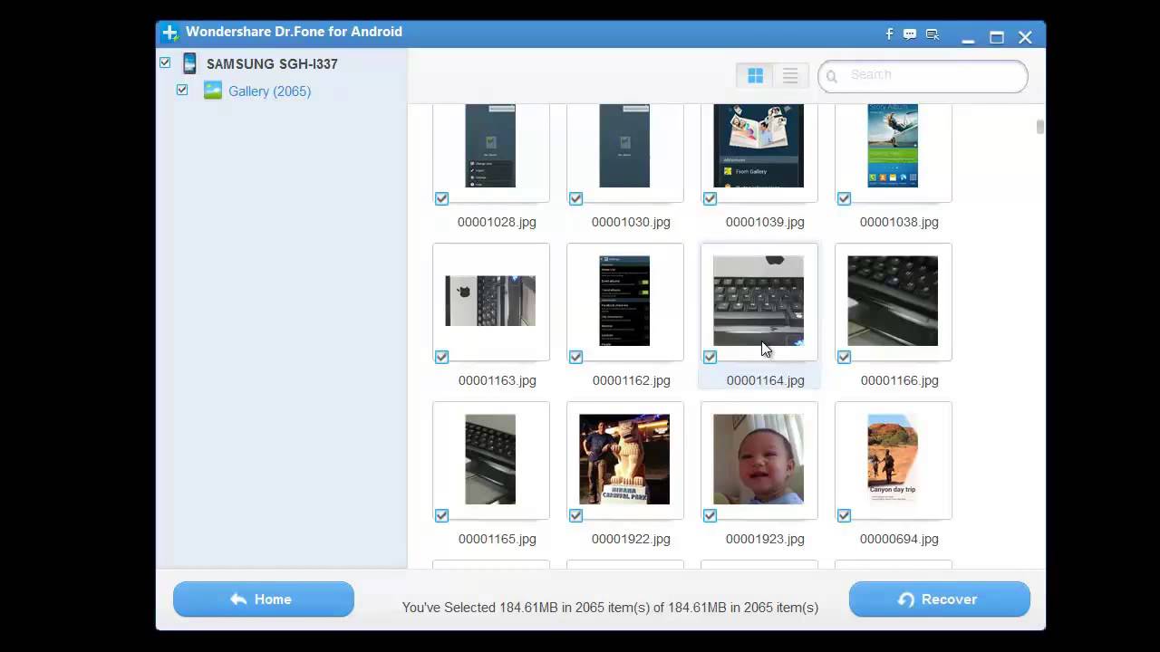 Wondershare Dr.Fone Data Recovery скриншот 1