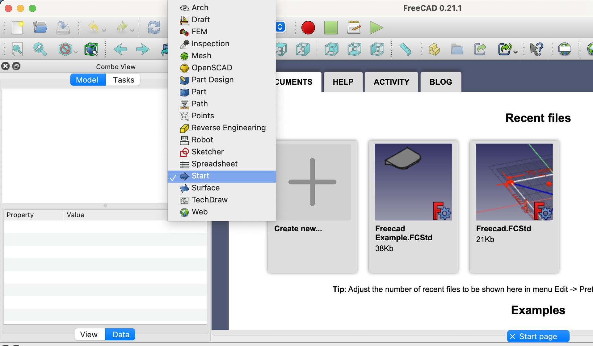 FreeCAD скриншот 2