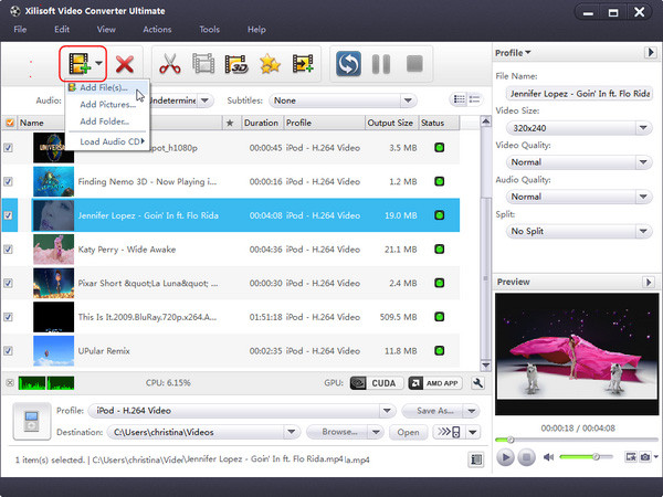 Xilisoft Video Converter скриншот 2