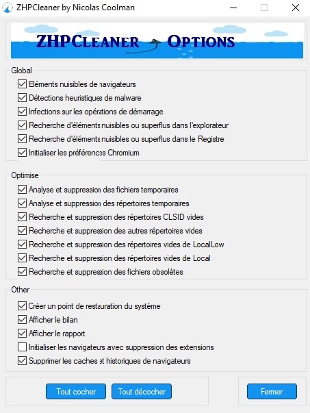 ZHPCleaner скриншот 2