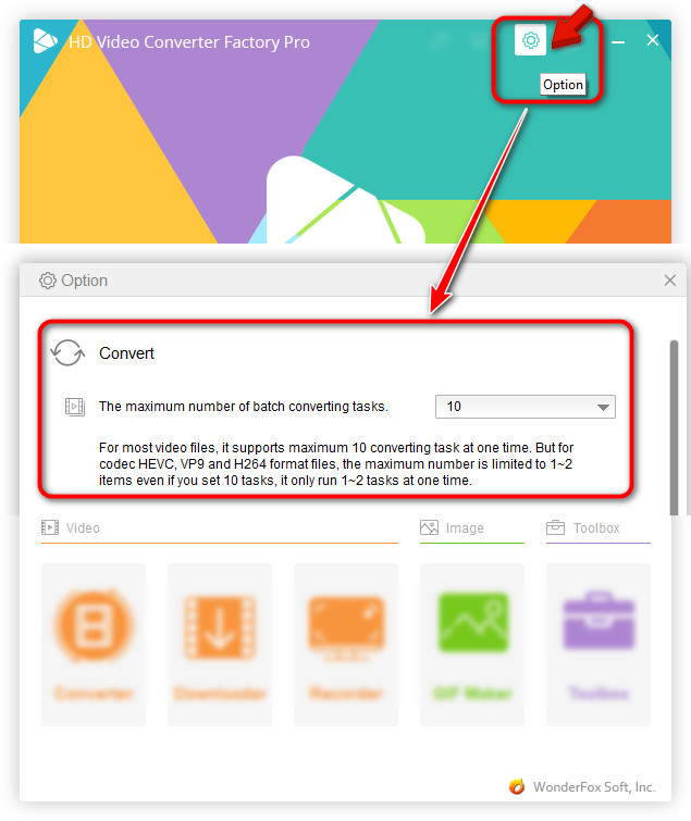 Настройка пакетной обработки в WonderFox HD Video Converter Factory Pro