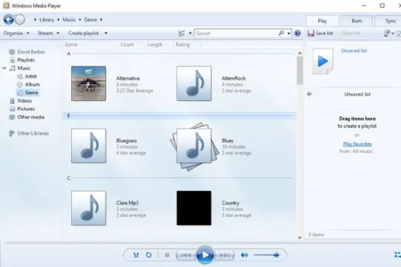 Windows Media Player и боковое видео