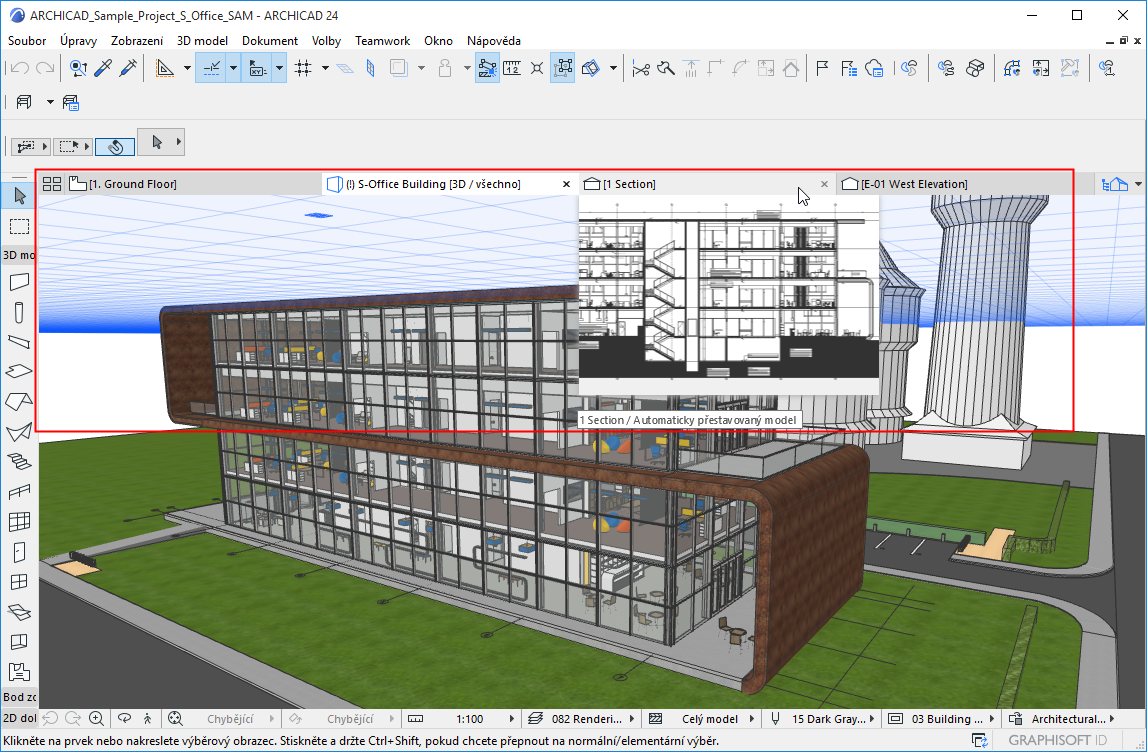 Интерфейс Archicad