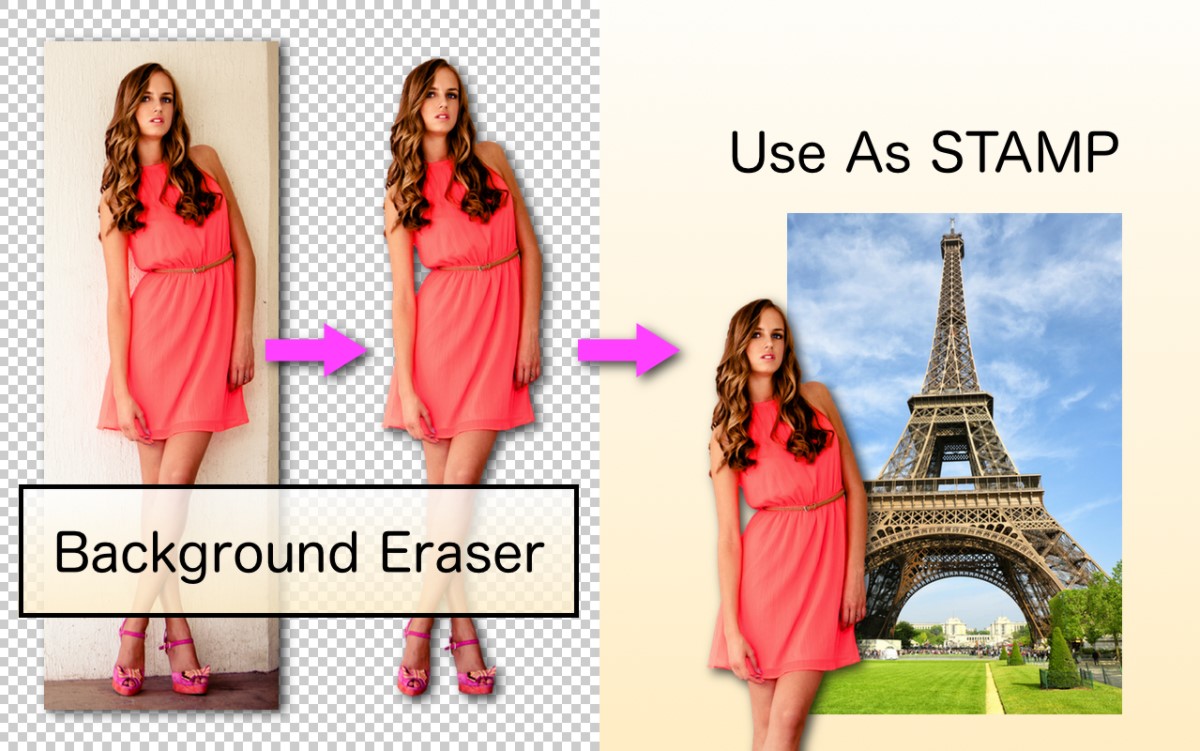 Пример интерфейса мобильного приложения Background Eraser