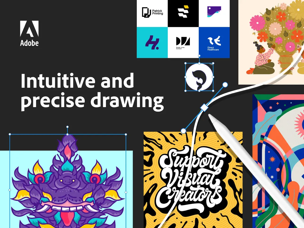 Интерфейс Adobe Illustrator на iPad