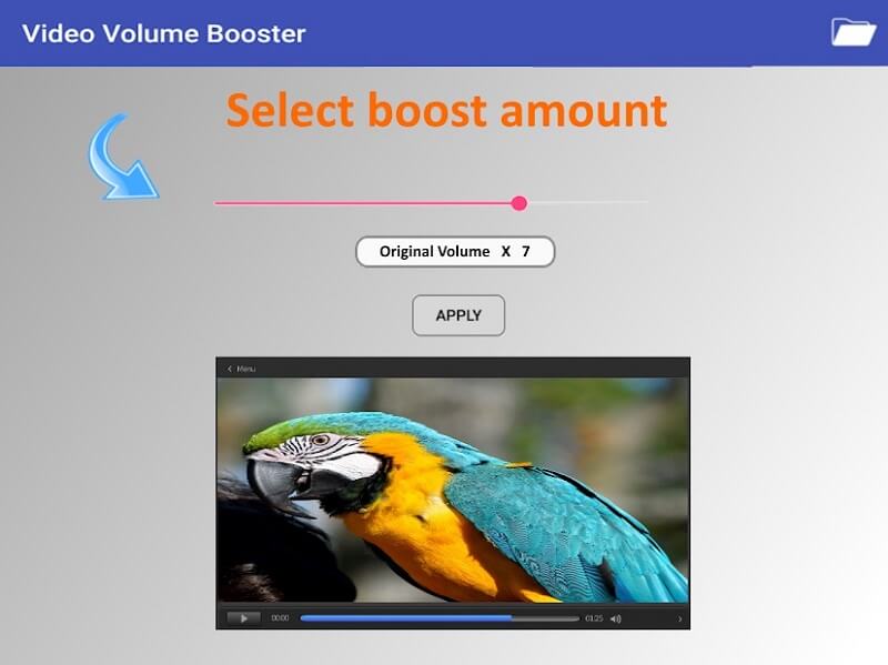 Video Volume Booster: мобильный интерфейс усиления видео