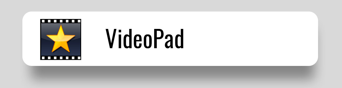 Интерфейс VideoPad с монтажной шкалой