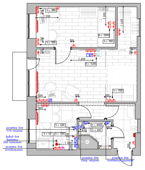 Пример электрического плана RemPlanner