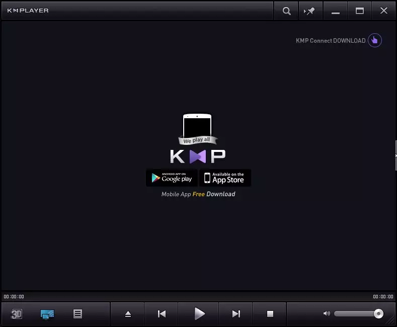 Интерфейс KMPlayer с открытым медиаматериалом