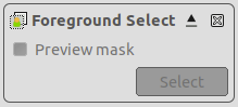 Окно Foreground Select в GIMP