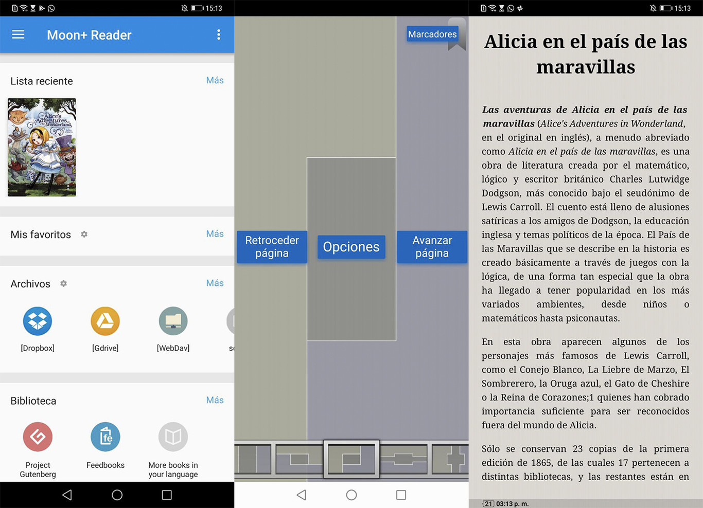 PDF-файл, открытый в Moon+ Reader на Android