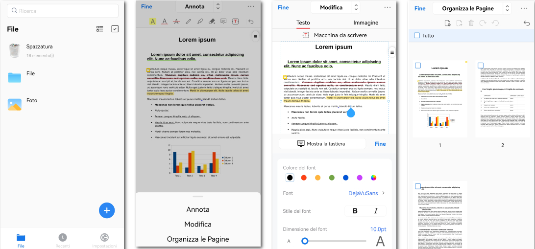 Интерфейс PDFgear на Android с открытым PDF-документом
