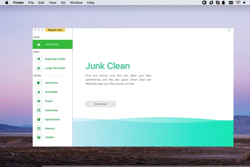 Главное окно Junk Clean в CleanGeeker
