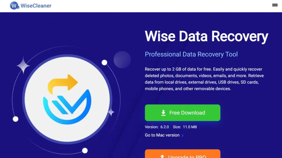 Интерфейс Wise Data Recovery