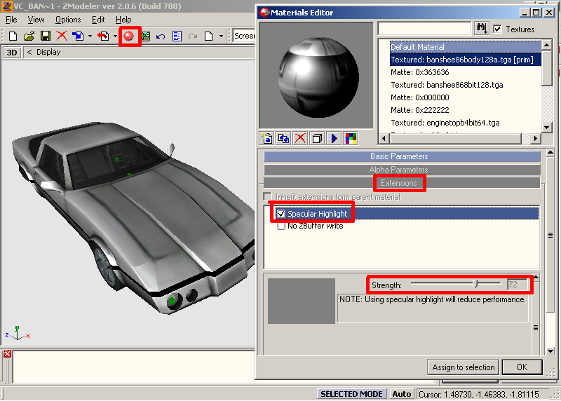 Редактирование частей GTA-модели в ZModeler2