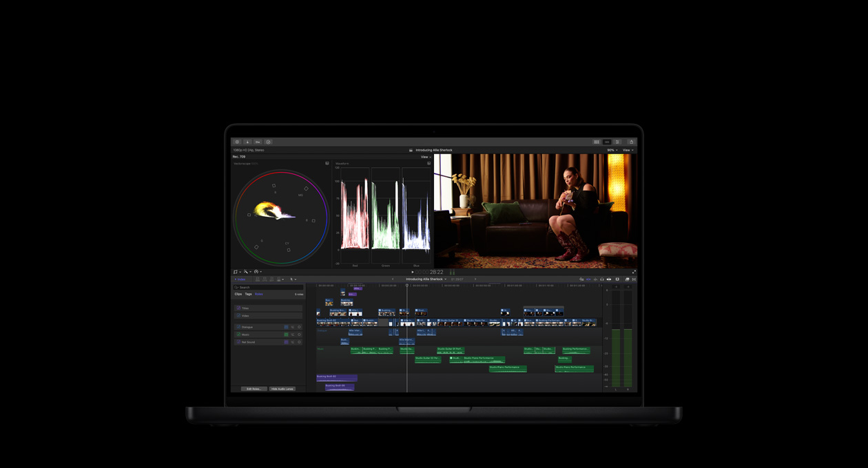 Final Cut Pro: рабочее пространство монтажа