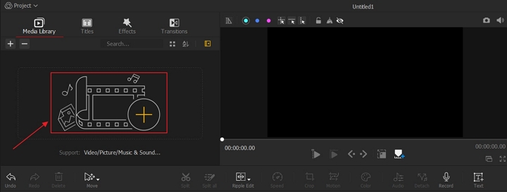 Импорт видео в VideoProc Vlogger