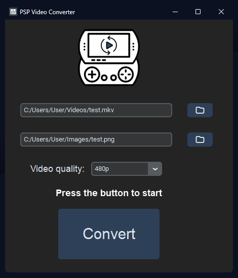 Результат работы PSP Video Converter