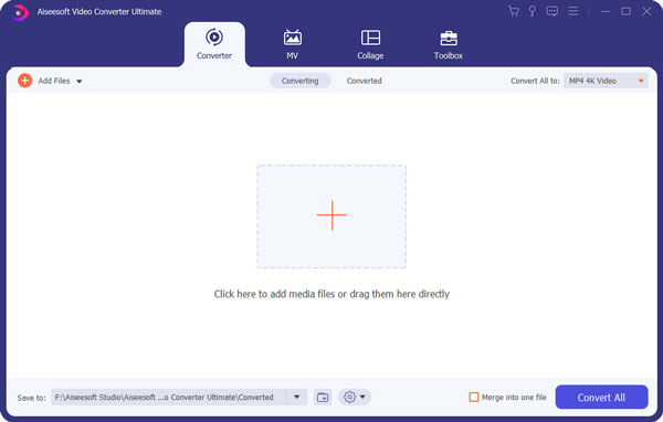 Импорт файлов в Aiseesoft Video Converter Ultimate