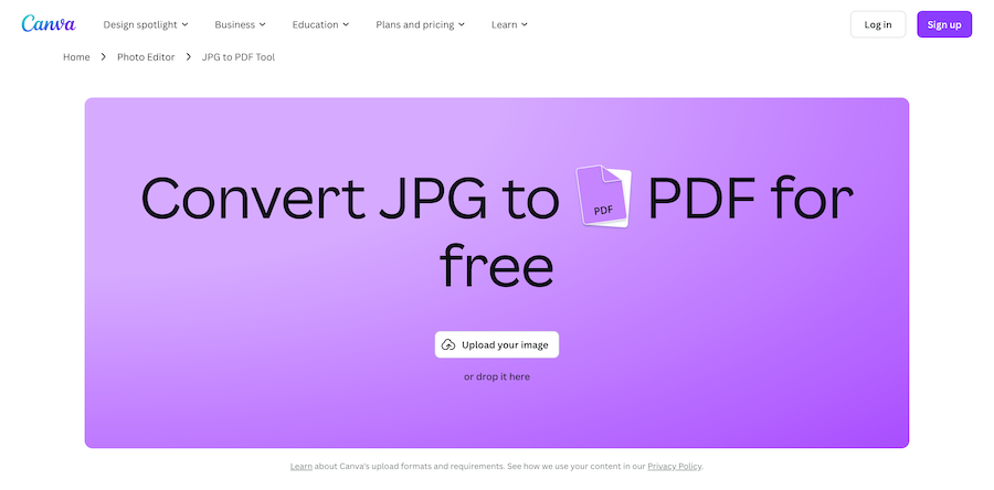 Подготовка изображения к PDF в Canva