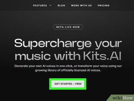 Интерфейс Kits AI для преобразования вокала