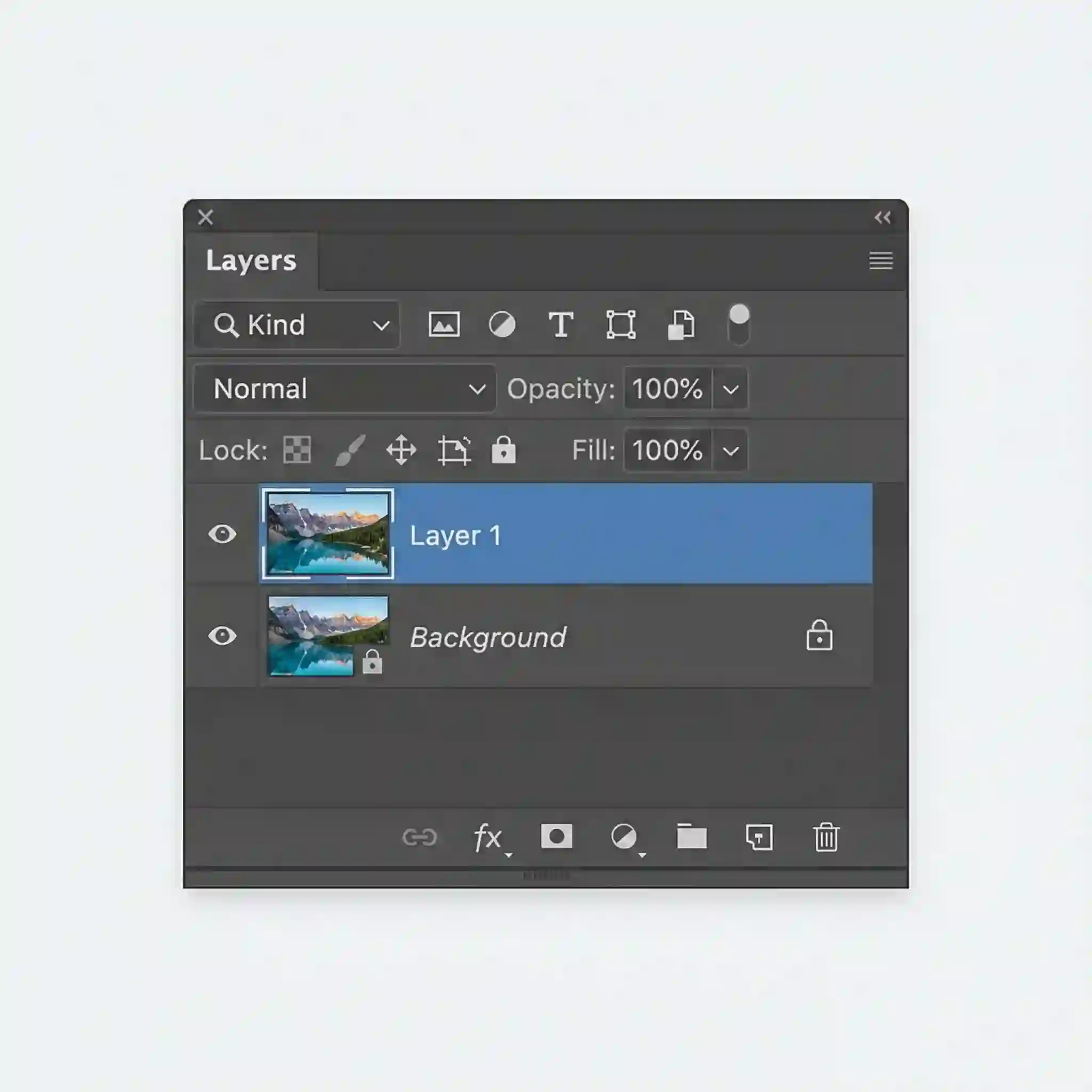 Панель Layers в Adobe Photoshop