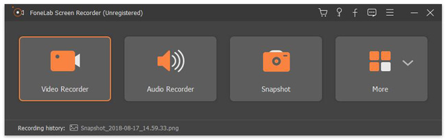 Выбор режима Video Recorder в FoneLab Screen Recorder