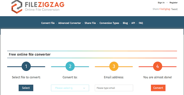 Интерфейс FileZigZag