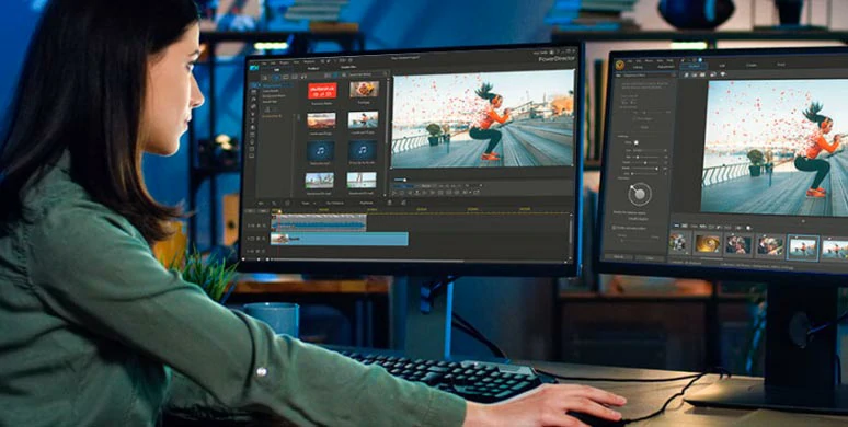 Рабочий интерфейс CyberLink PowerDirector