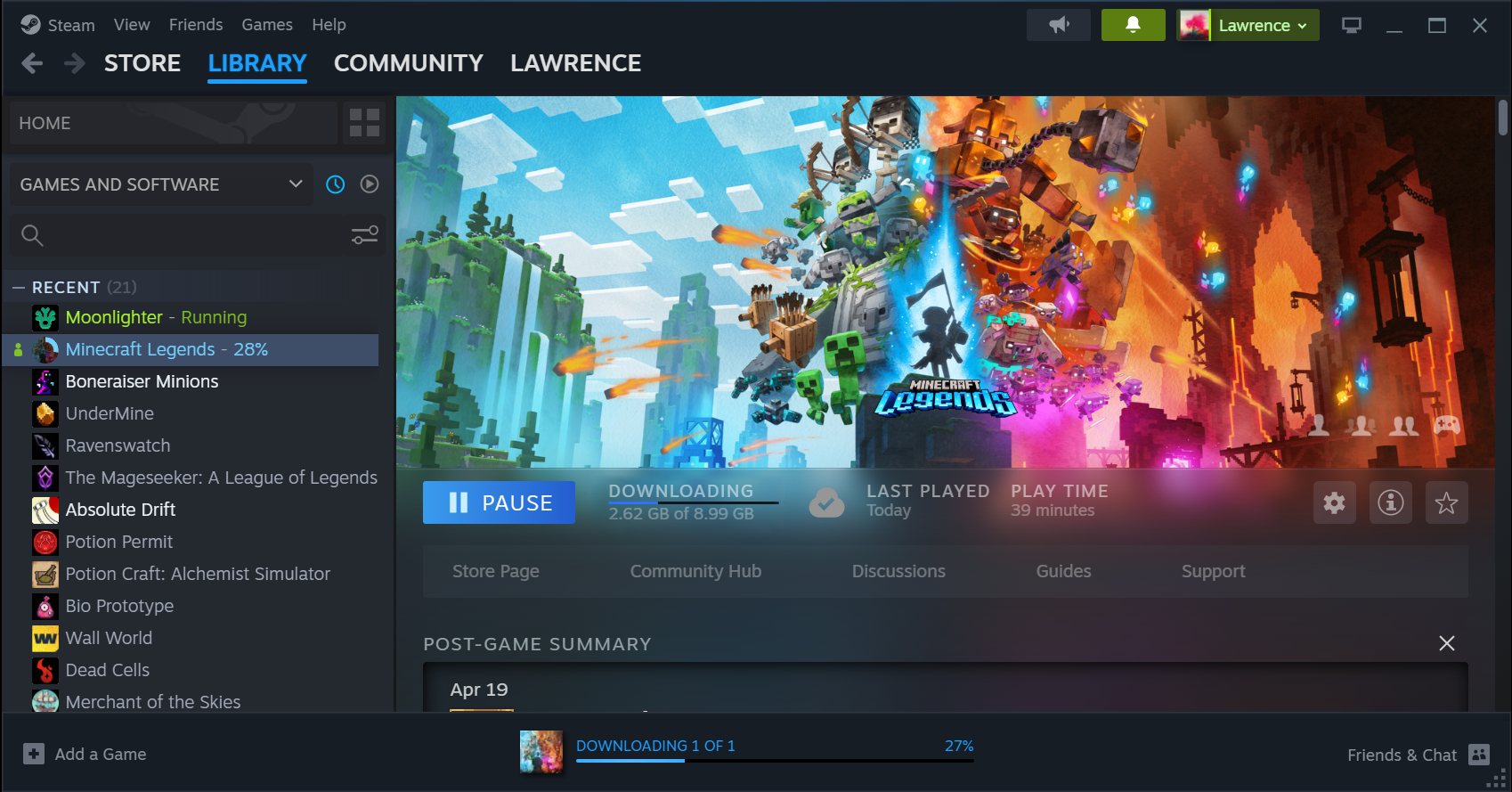 Библиотека игр Steam