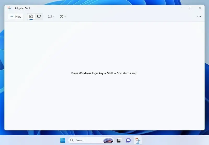 Text actions в Snipping Tool Windows 11
