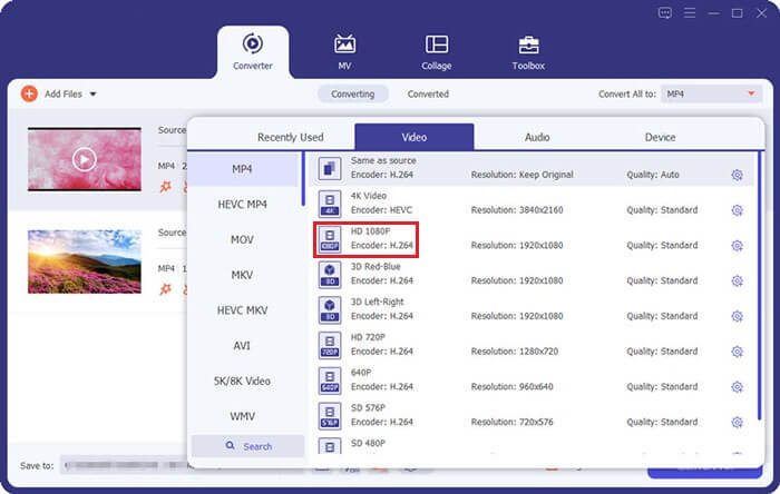 Выбор выходного формата и профиля в Coolmuster Video Converter Ultimate