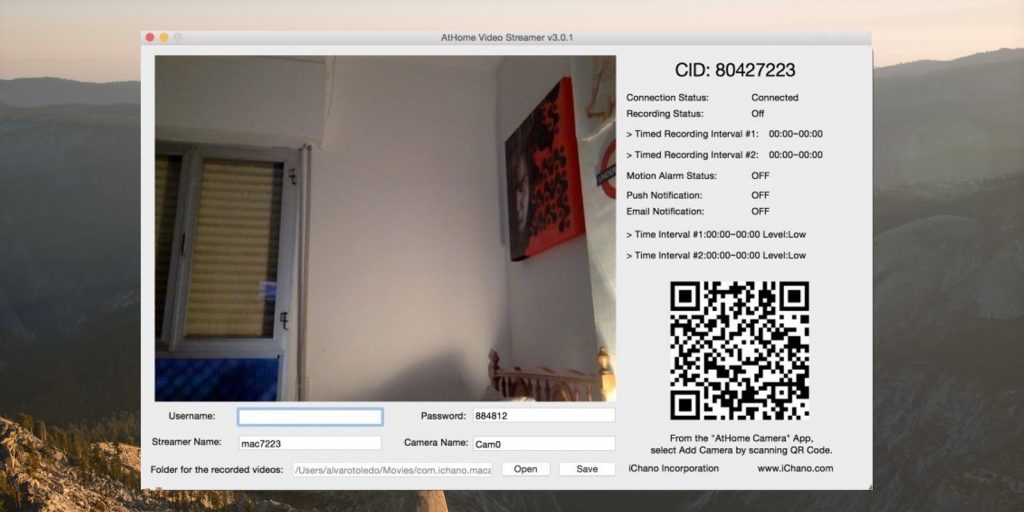 Интерфейс AtHome Video Streamer