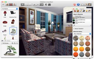 Интерфейс Live Interior 3D Pro