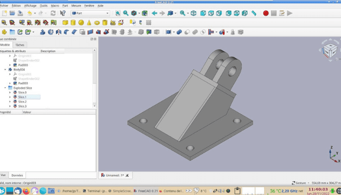 Интерфейс FreeCAD