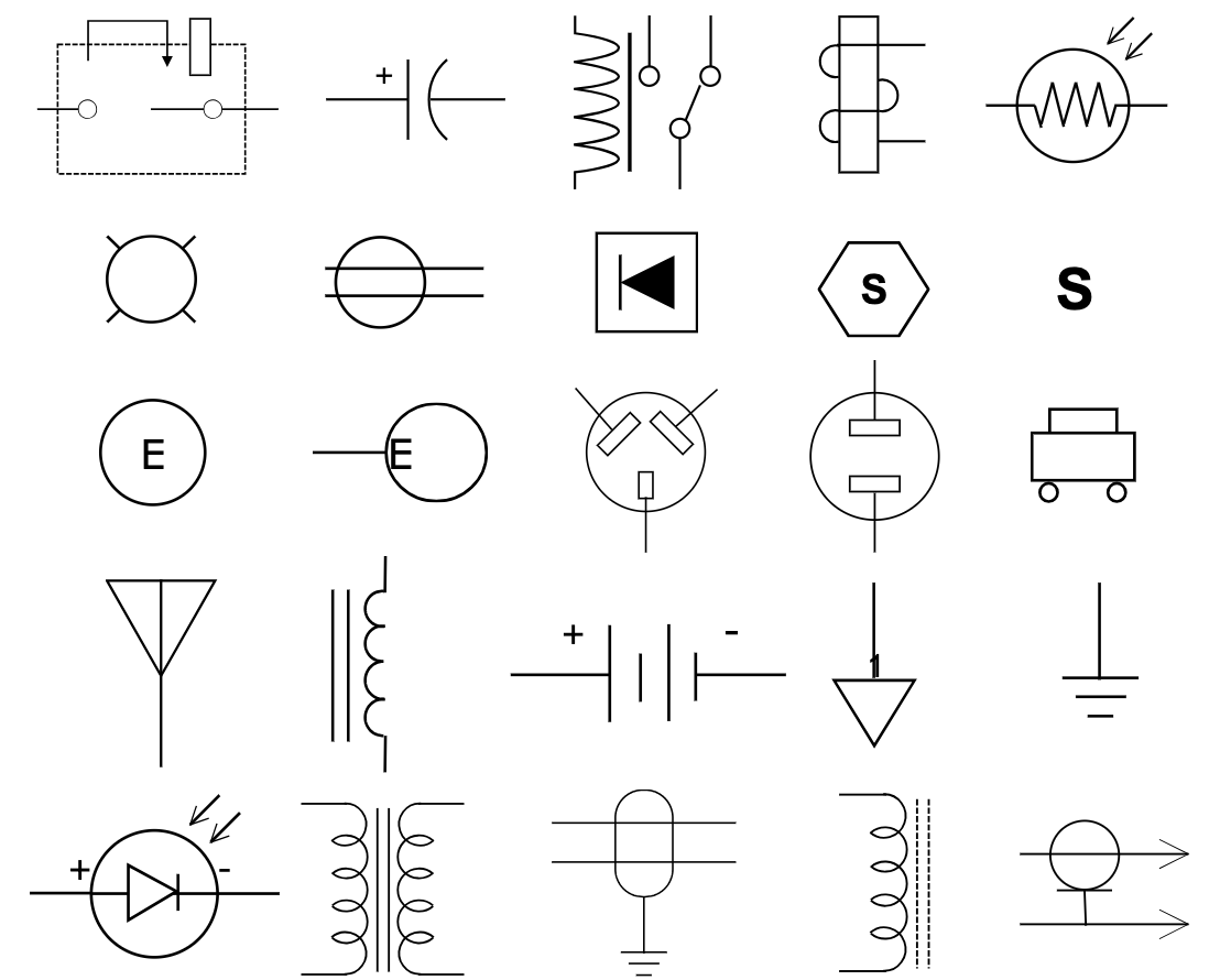 Электрические символы в SmartDraw