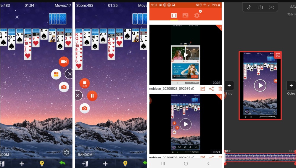 Интерфейс Mobizen Screen Recorder