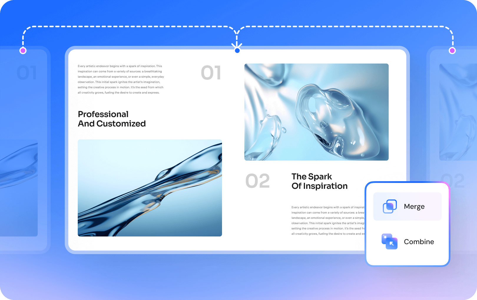 Объединение PDF в PDFelement