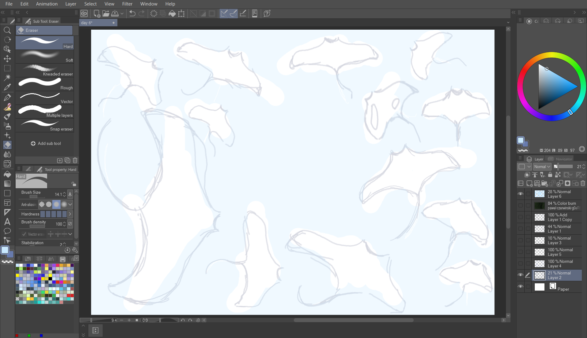 Интерфейс Clip Studio Paint