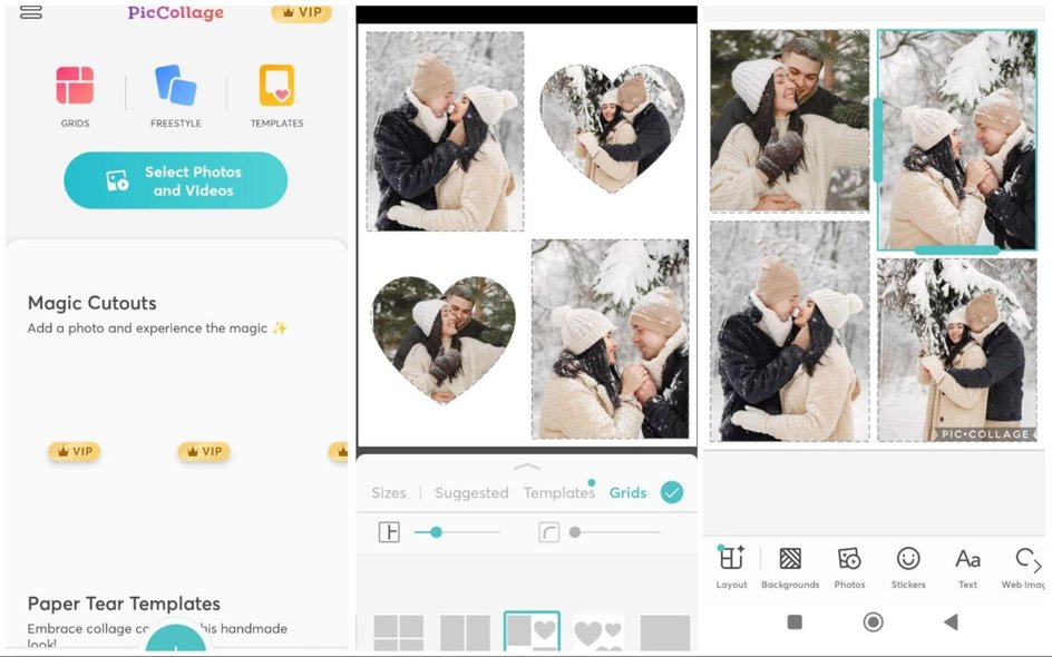 Скриншот интерфейса PicCollage